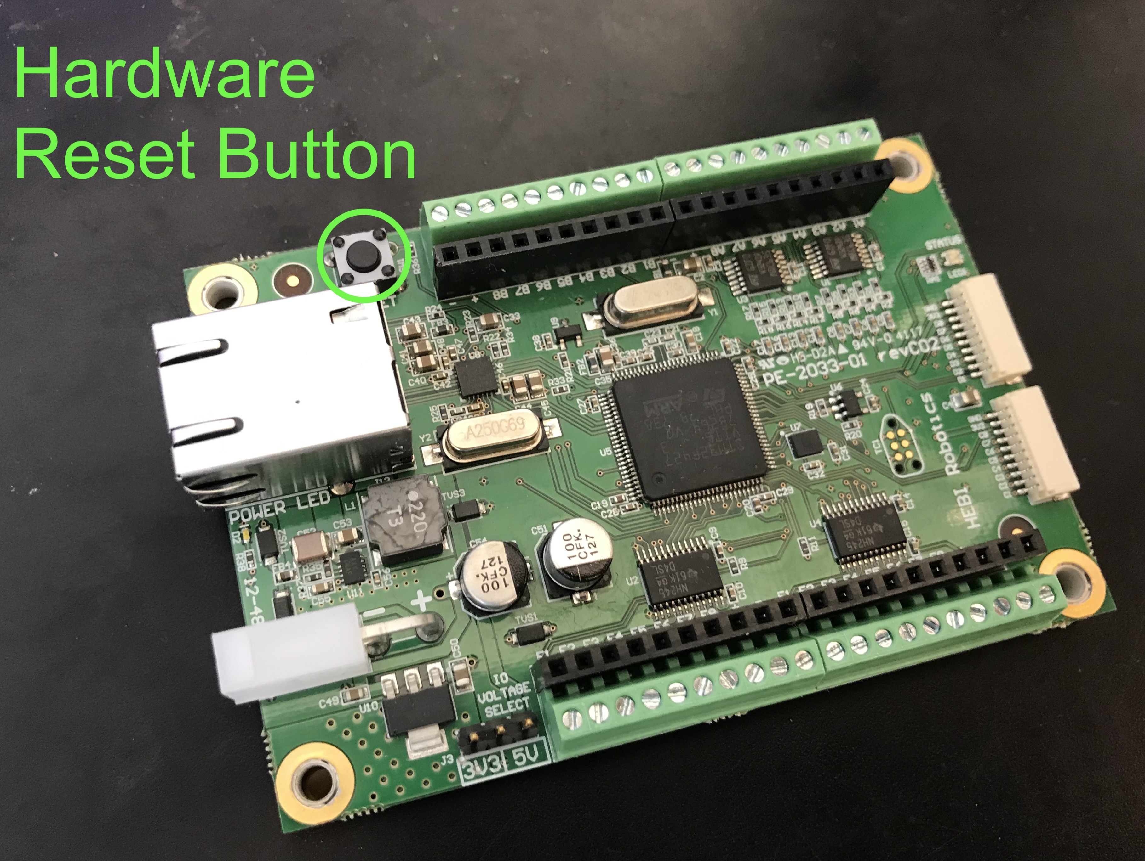 io board reset button