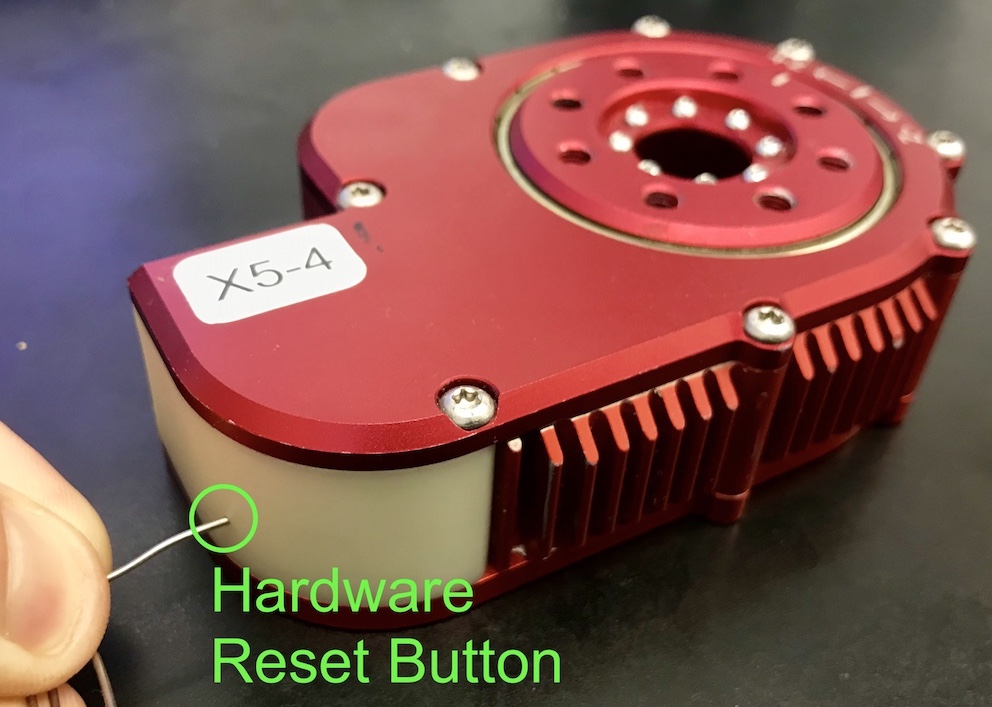 x series reset button